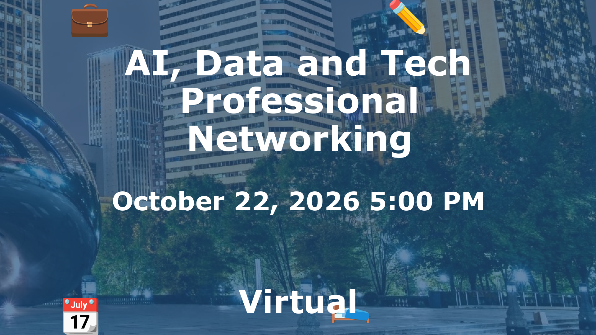 AI, Data and Tech Professional Networking event image